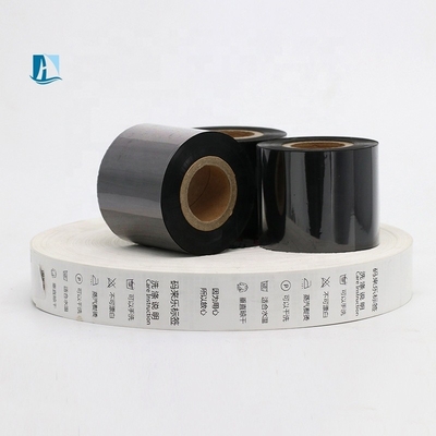 Custom Grade 110mm Thermal Transfer Resin Enhanced Wax TTR Ribbon for Barcode Ink Out
