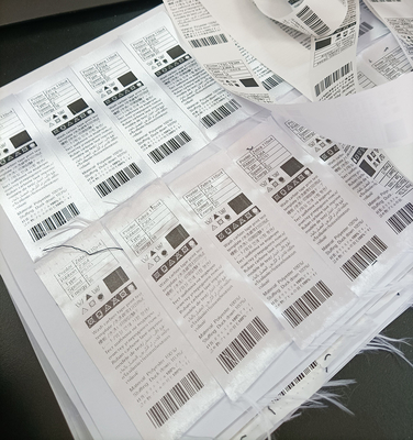 Zerba Printer Used Washable Textile Resin Ribbon for Thermal Transfer Label Printing