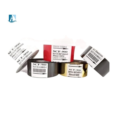 SCF900 Hot Stamp Ribbon 30*100m Black Color for Printer Customization Requirements