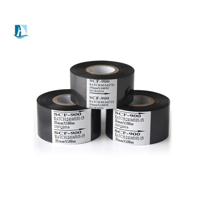 55*100m/122m Width Custom Hot Stamp Ribbon for Date Coding on 241 Type Batch Coder