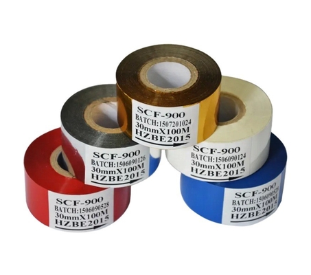 DY-8 Machine 12mm*100m Date Printing Black Hot Stamp Coding Ribbon for Custom Request