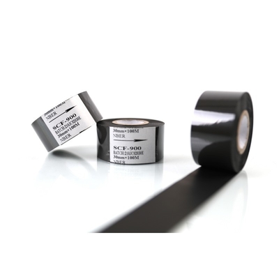 Scf 900 30mm*100m Plastic Bag Printing Tape with Black Stamping Date Hot Coding Foil