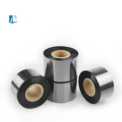 Black 40*100m Pet Label Printing Machine with Hot Ink Printing and Wax Resin Coding Ribbon