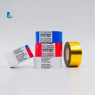 Speed Coding Ribbon 30mm*122m SCF900 LC1 FC2 FC3 Hot Stamp Foil for and Durable Coding
