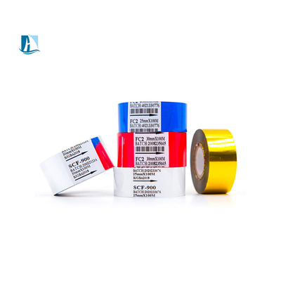 A Grade Gold Silver PET Hot Stamping Foil for Date Coding Machine Stamp Coding Ribbon