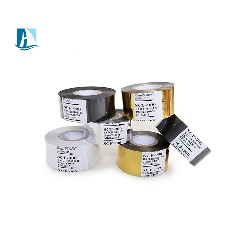 Hot Stamping Machine Foil in Customized Multi Color Gold for Label Printer Ribbon