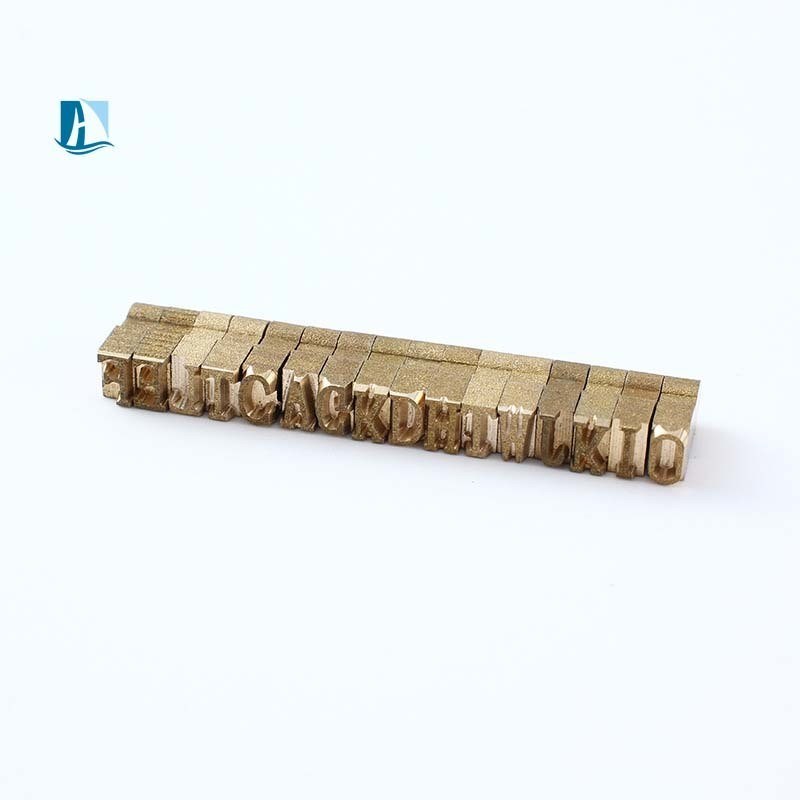 Hot Stamping Machine Accessory Multifunctional 40*40mm Brass Letters for Sharp Printing