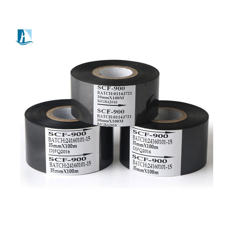 25mmx100m Hot Coding Ribbon for HP241B HP241 Date Coding Machine Temperature 100C-160C