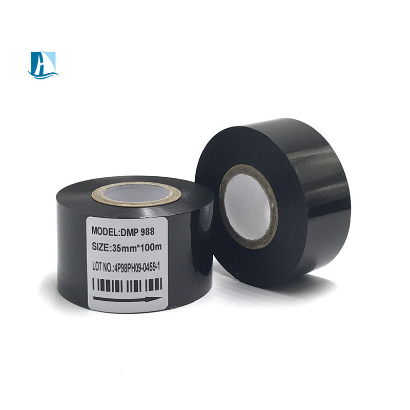 Hot Stamping Foil Glod Black Coding Ribbon 30mm*100m for Batch Printing Date Coding