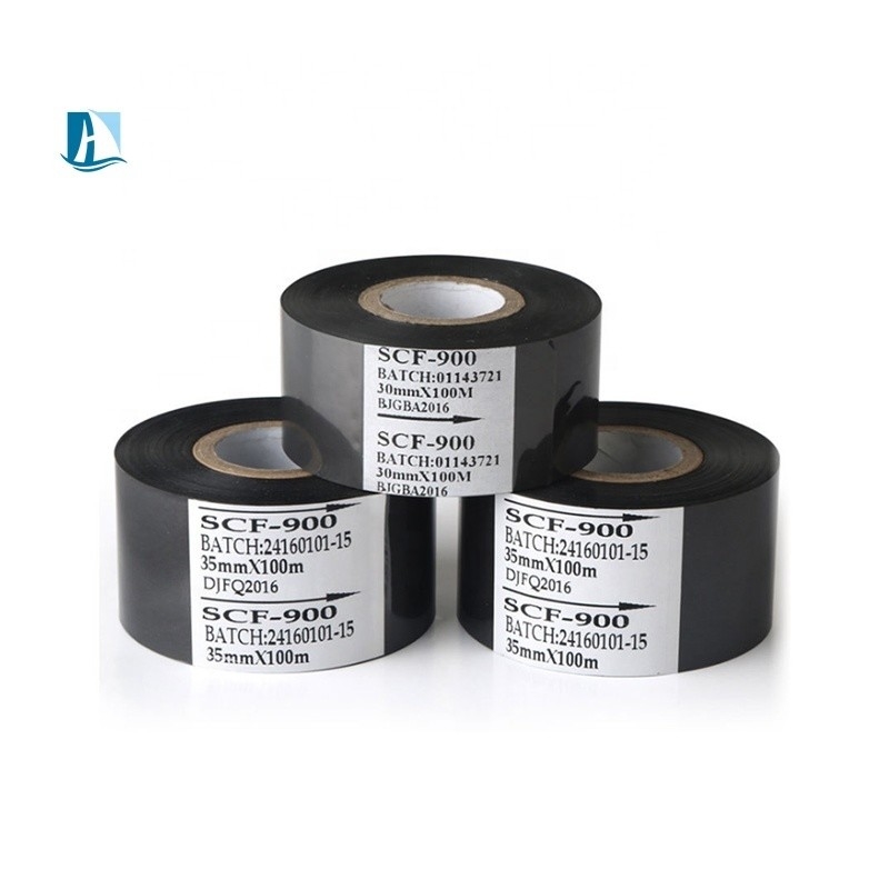 Color Printer Applicable UNIONCODING Date Coding Foil 25mm 30mm 35mm Golden Silver Hot Stamping Ribbon