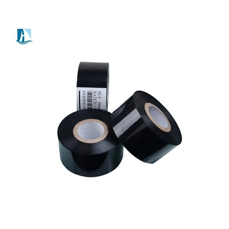 DY-8 Machine 12mm*100m Date Printing Black Hot Stamp Coding Ribbon for Custom Request