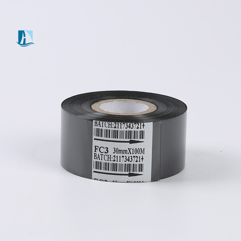 30mm * 100m LC1 Black Thermal Transfer Ink Ribbon for Printer Date Batch Plastic Material