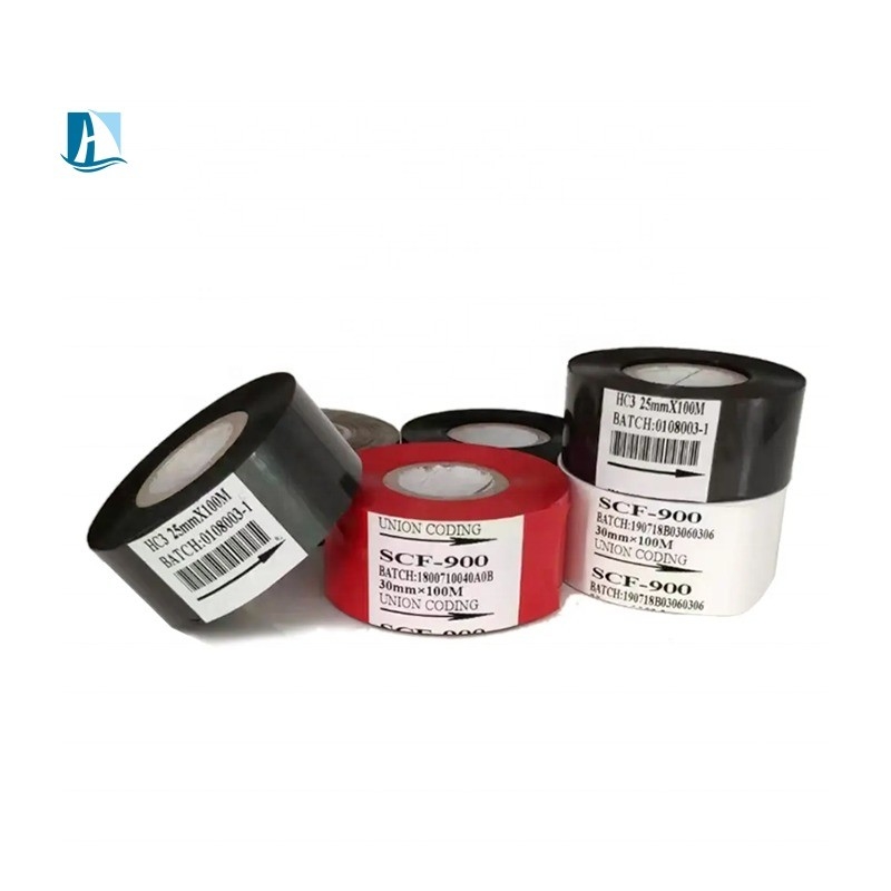 SCF900 Black Printer Ribbon for Hot Date Stamp Coding Foil and Perfect Printing Effect