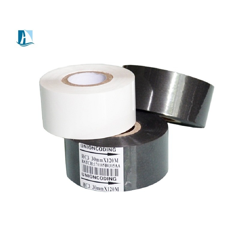 Top-Notch A Grade Black Ribbon Hot Stamping Printer for Date Coding Machine Wax Resin