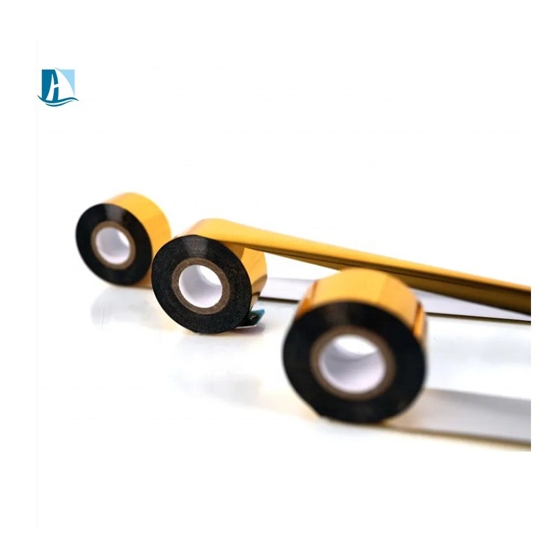 A Grade Gold Rainbow Hot Stamp Ribbon Roll for Label Printing Shining Effect 961210