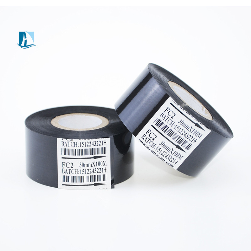Printer Ribbon 12mm Width 30mm x 100m Black Roll Compatible with Hot Stamp Coder