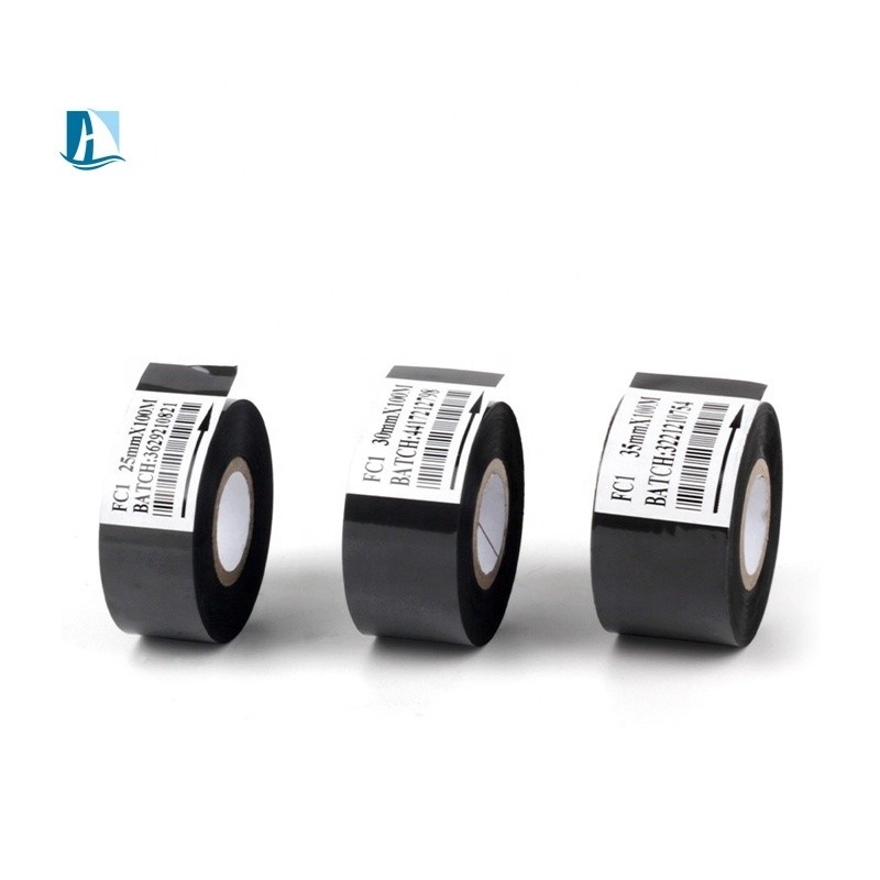Hot Foil Ribbon for Printing Date/Batch Number on FC3 Type 25mm*100m Black Coder Roll