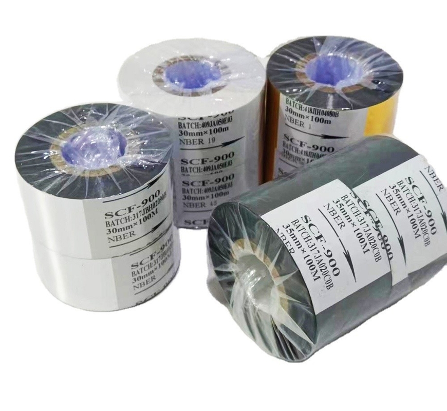 Black PET Hot Foil Stamping Perfect for Coding Ribbon Food Plastic Package Date Print